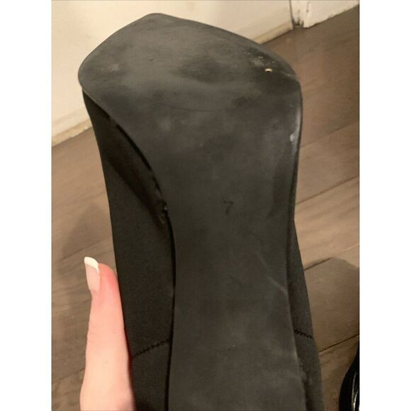 jeffrey campbell Womens Solid Black Pointed Toe High Heels Pumps 7 - Picture 6 of 7